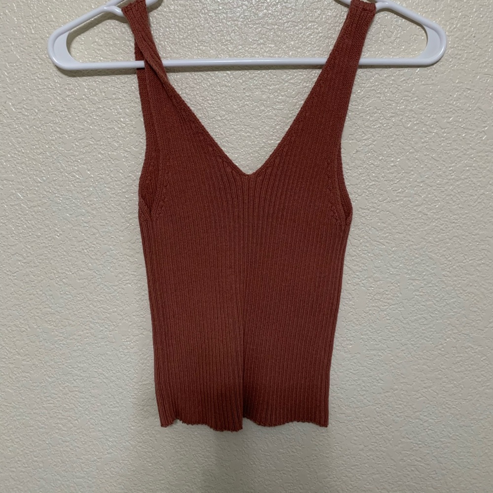 Coral/orange tank top